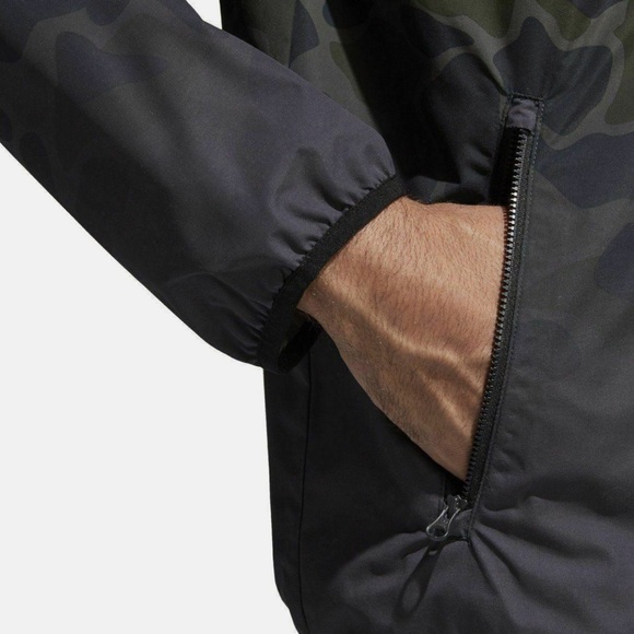 Adidas Originals Men’s Camouflage Windbreaker‎ Jacket Size Small Hood CE1545 - Picture 4 of 10